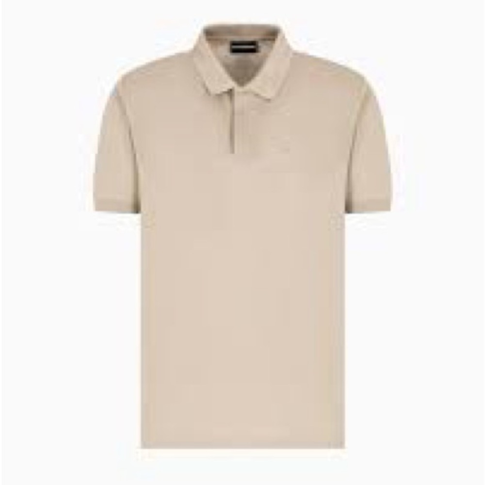 Emporio Armani Taupe Polo T-Shirt Shirt Sleeve NEW - Picture 5 of 12